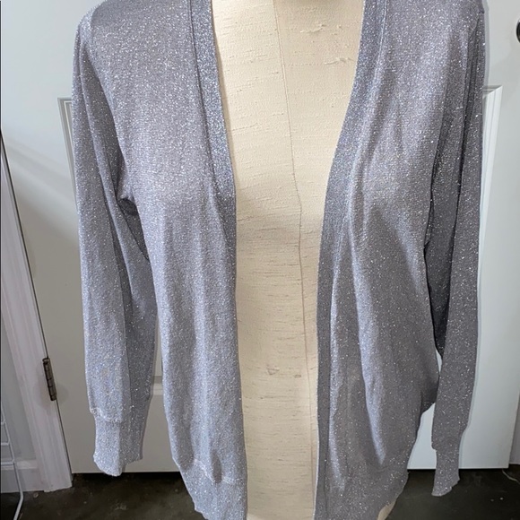 Willi Smith Tops - NEW Willi Smith 1X glittery silver cardigan